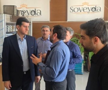 بازدید مدیرعامل یاس نوین پارسه از مجتمع صنایع غذایی سویدا در لرستان