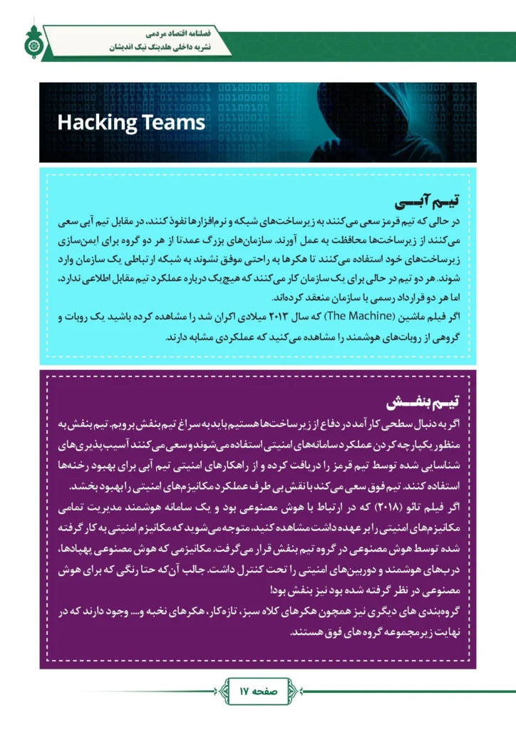 فصل نامه هلدینگ نیک اندیشان بازرگان پارسه (شماره دو)