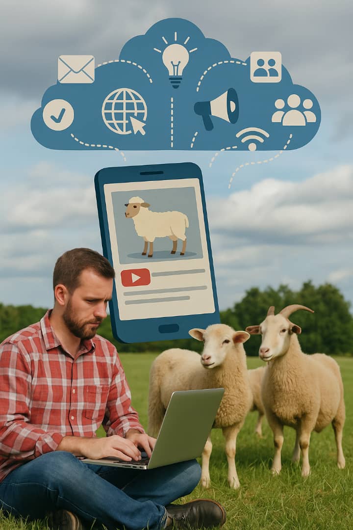 نقش فضای مجازی در توسعه دامپروری دام سبک | آموزش، بازاریابی و نوآوری