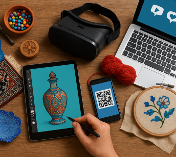 نقش آموزش دیجیتال در تحول صنایع دستی