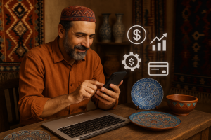 نقش ابزارهای مالی دیجیتال در توسعه صنایع دستی و توانمندسازی هنرمندان