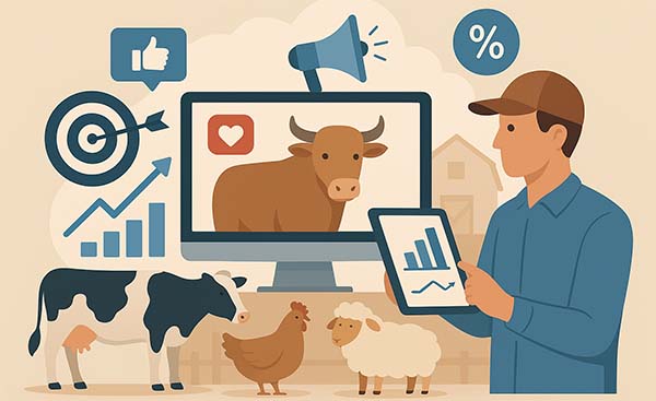 نقش بازاریابی دیجیتال در دام‌پروری | تحول در فروش و برندسازی محصولات دامی
