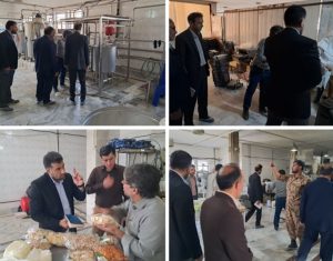 دکتر میرصالح‌پور، مدیرعامل گروه اقتصاد مردمی، از مرکز تولیدی لبنی هلال بیرجند بازدید کرد..jpg