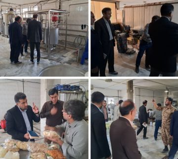 دکتر میرصالح‌پور، مدیرعامل گروه اقتصاد مردمی، از مرکز تولیدی لبنی هلال بیرجند بازدید کرد  jpg