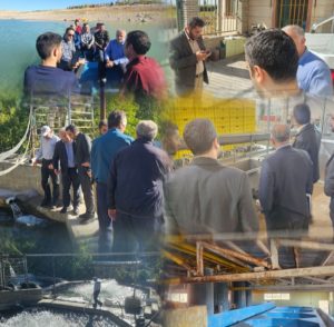 رصد میدانی تولید آبزیان آذربایجان شرقی توسط هیئت عالی‌رتبه نگار نصر
