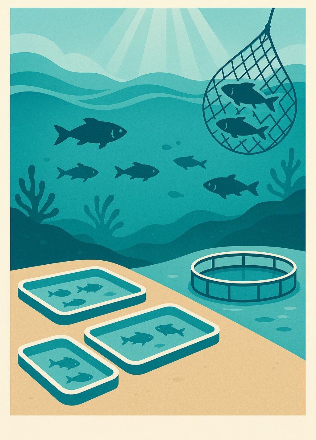 پرورش ماهی و میگو؛ رکن راهبردی امنیت غذایی و نقش نگار نصر